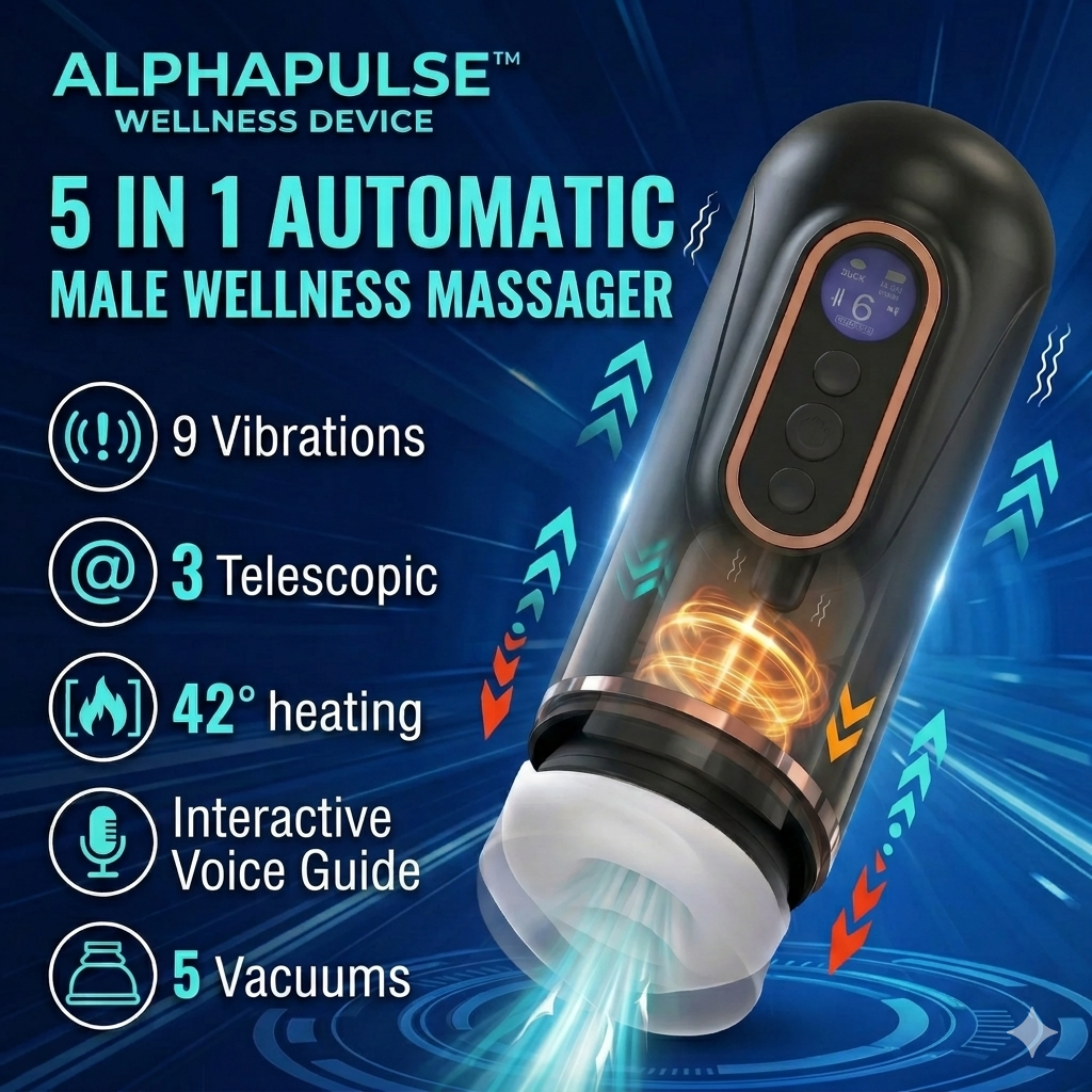 AlphaPulse Intelligent Automatic Male Massage Device - Heating & Vibr   AlphaPulse Goods